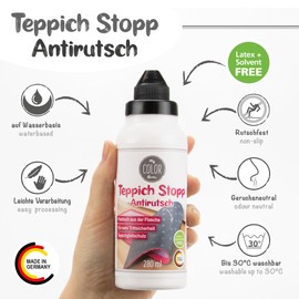 Viva Decor My Color Room Carpet Stop 280 ml - Transparent - Liquid Non-Slip Mat for Carpet Non-Slip Stop - Non-Slip Carpet Underlay - Non-Slip Underlay for Carpets and Mats