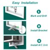 Daisypower Window AC Bracket,Window Air Conditioner Support Brackets Light Duty,Sturdy