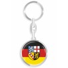 daged Saarland Germany Key Fob Metal Key Ring 3D Effect