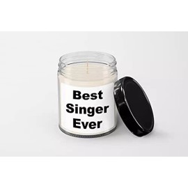 SpreadPassion Best Singer Ever Candle - Soy Wax Candle - Hand Poured Candle