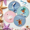 INFUNLY 4 Sets Whale Embroidery Kits for Beginner Bird Cross