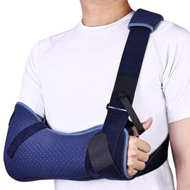 Willcom Arm Sling Shoulder, Medical Arm Strap for Men and Women, Breathable Shoulder Support for Broken Arm, Elbow, Wrist and Recovery of Injuries (Rights, S)