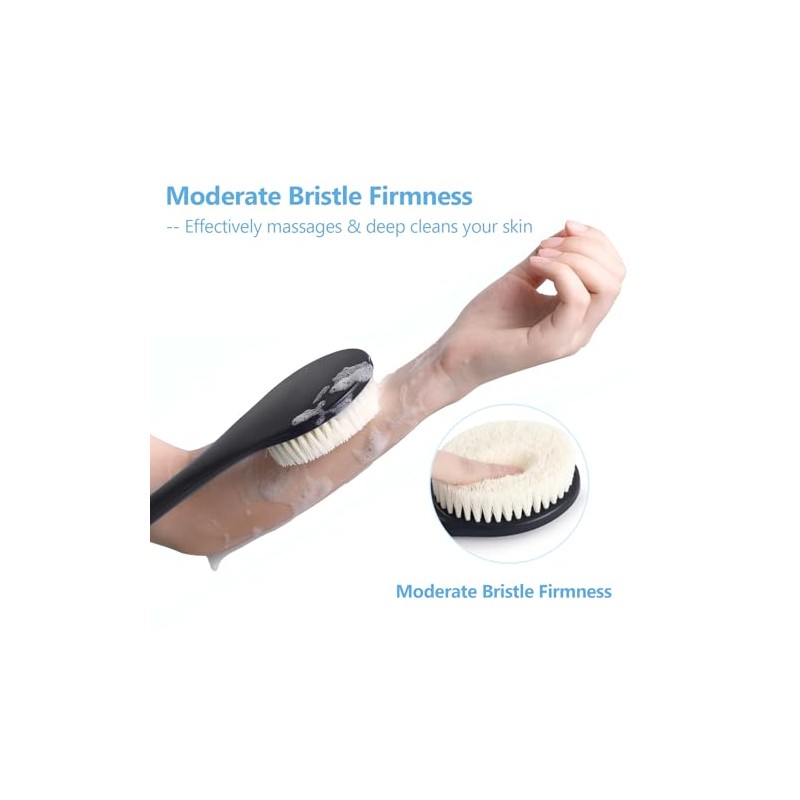 Exfoliante Espalda Ducha Cepillo Corporal Antideslizante Baño Suave Hombres Mujeres