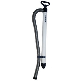 Attwood 11596-2 Emergency Hand-Operated Livewell Bilge Pump with Removable 32-inch Hose, White