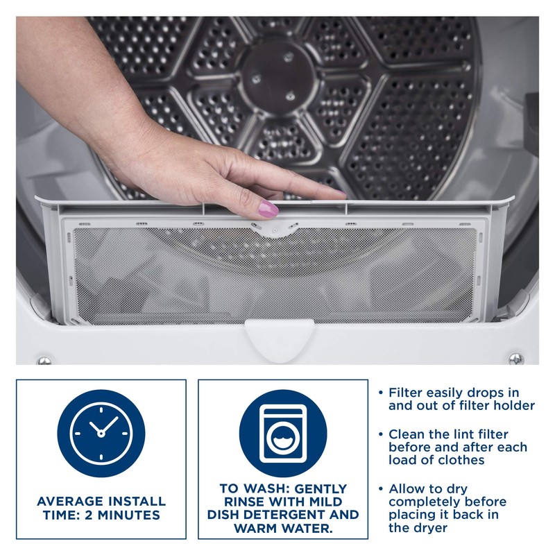GE Appliances Dryer Lint Filter Screen, Genuine Original Equipment Manufacturer