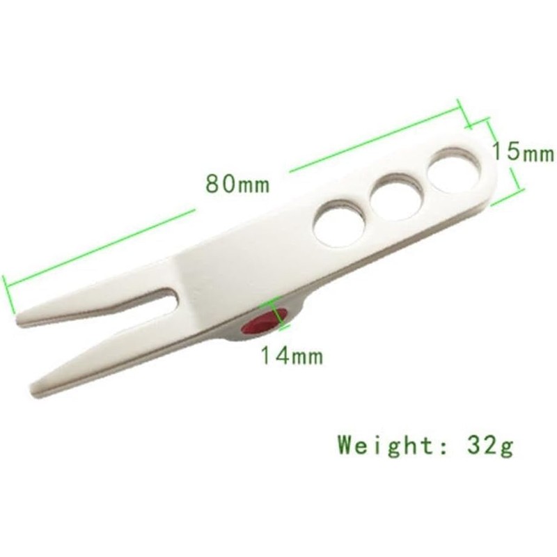 Opemg 1 x Silver Resistant Golf Ball Fork Pivot Pivot