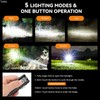 UNR0EVS LED Mini Flashlight with Magnet,Super Bright Small Pocket Flashlight,5
