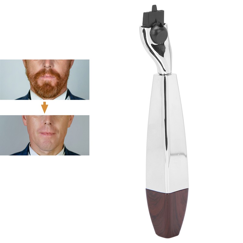 Men's Razor Handle Replacement Ergonomic Design Lightweight Shaving Safety Handle