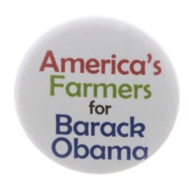 A&T Designs - QTY 5 America's Farmers for Barack Obama 2.25" Keychains President
