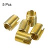 sourcing map Self Tapping Threaded Inserts M14 M18x24mm 45# Carbon