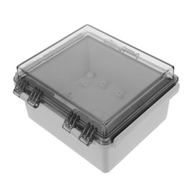 SEWACC Waterproof Junction Box Electric Outdoor Electronic Cable with Protection Cover Small Weatherproof Outlet Clear Key Socket for Insulated Enclosure Abs