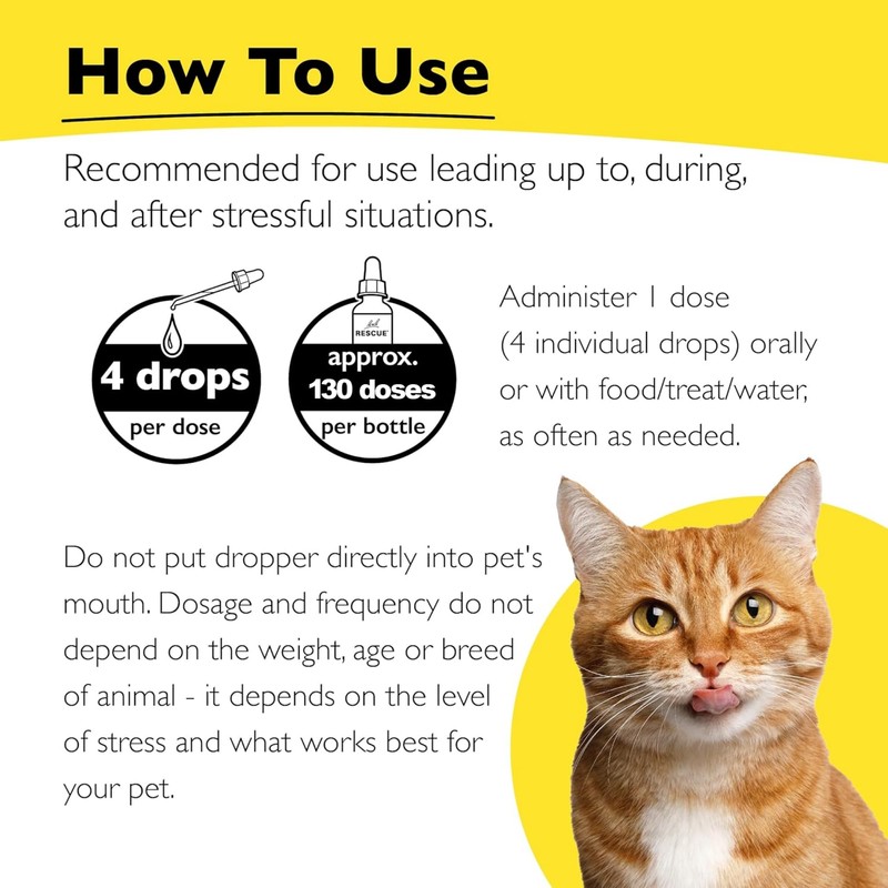 RESCUE Bach Rescue Remedy Pet, 20 Milliliters (3 Pack)