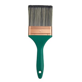 ProDec 100mm - Professional Professional Craft Grade Pure Bristle Wall Brush for Fast Painting with Emulsion Paints on Walls and Ceilings