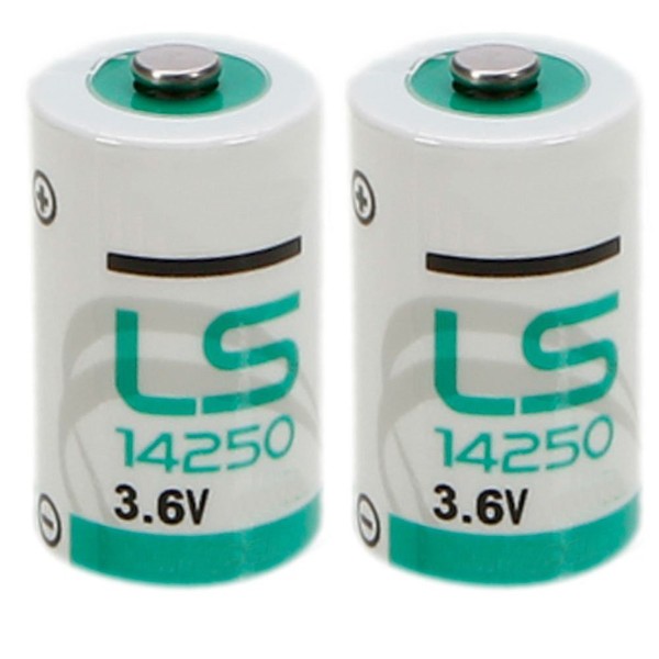 2 Pack of 3.6V 1000mAh LS14250 LS 14250 1/2 AA 1/2AA Size Li-ion Battery - Non Rechargeable
