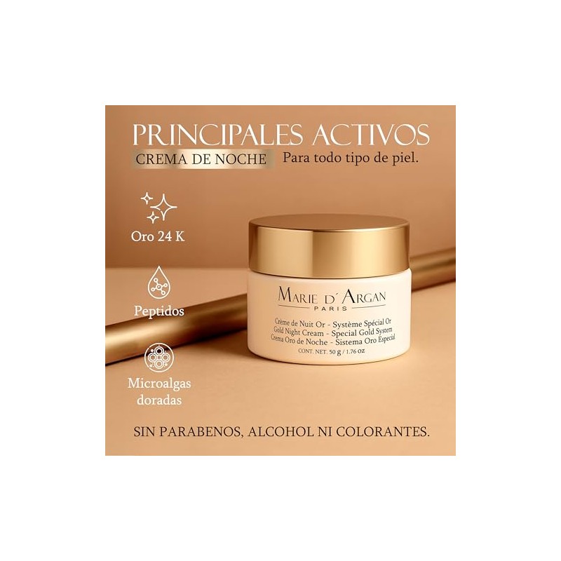 MARIE D'ARGAN PARIS - MARIE D' ARGAN Crema Facial Oro