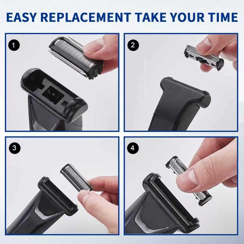 2 Pack Replacement Foil Blade Replacement Clipper Blades Groin Hair