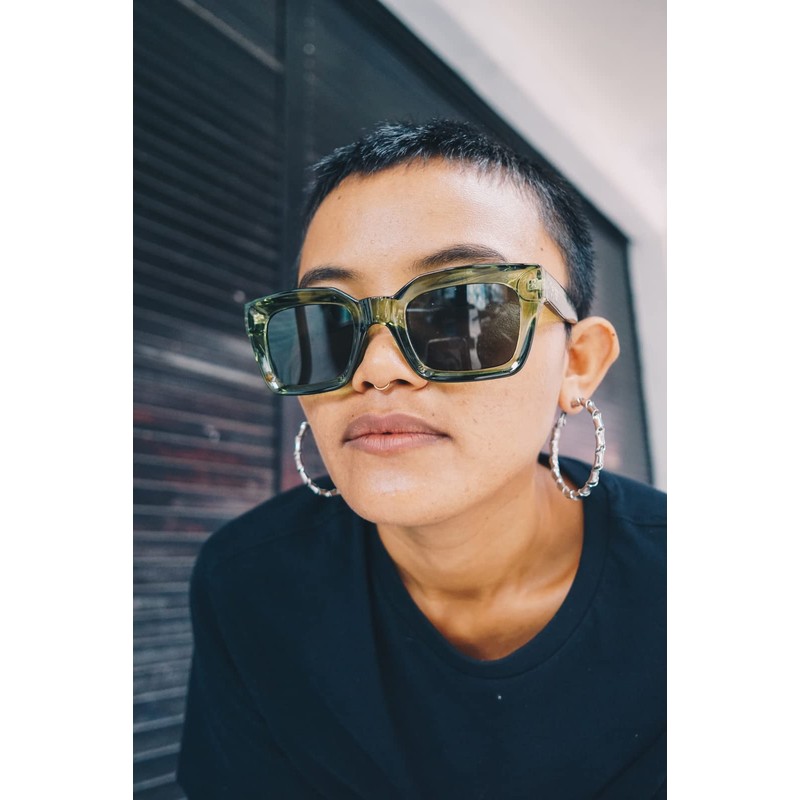 CHPO Unisex Anna Sunglasses, Forest green