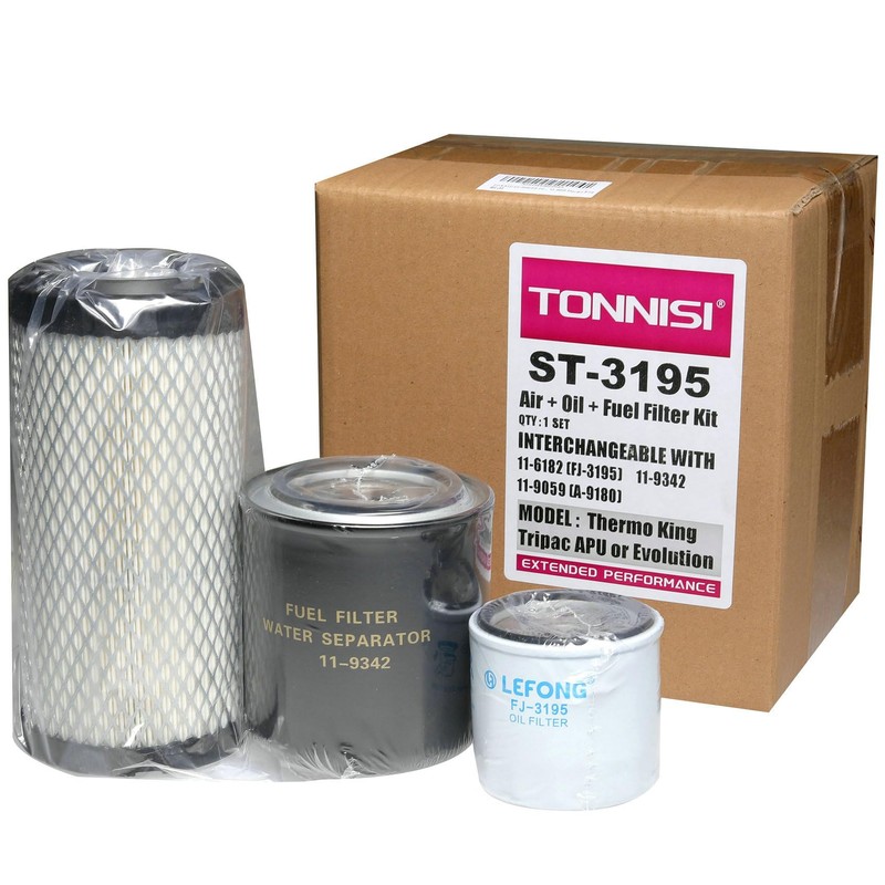 TONNISI ST-3195 Air/Oil/Fuel Filter Maintenance Kit Set Replaces 11-6182, 11-9059,