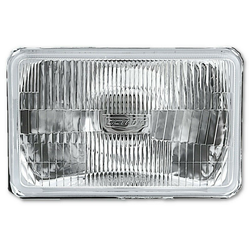 Octane Lighting 4X6 Halogen Semi Sealed Stock Glass H4 Headlight