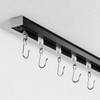 Ceiling Curtain Track, Curtain Track with Roller Hooks, 6ft -