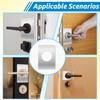 6 PCS Door Reinforcement Plate, Adhesive Door Handle Fixing Cover,