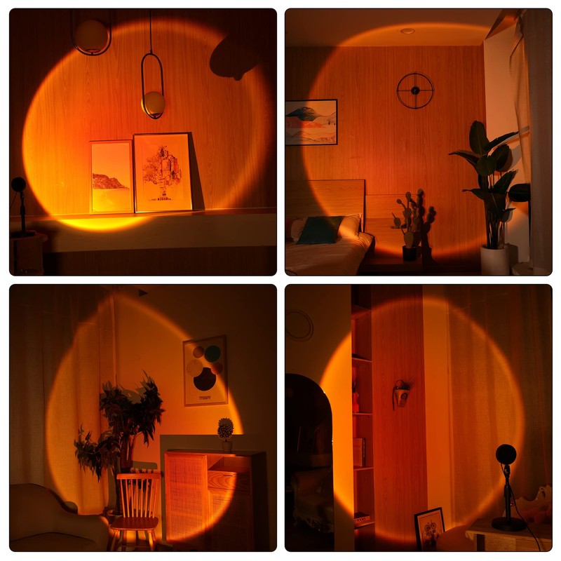 GTTFAE GTTFAE Dimmbar Sunset Lampe C H?henverstellbar, 180 drehbar, mit