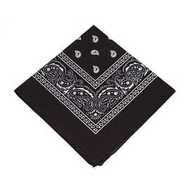 Boolavard bandana, head scarf, patterned Paisley pattern - 100% cotton! - 56cmx56cm
