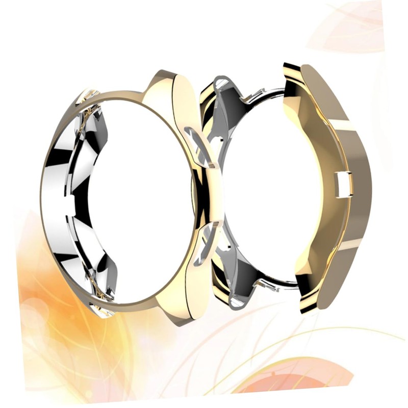 jojofuny 3pcs TPU Watch Case Protective Cover for Golden Color
