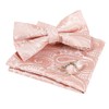 Alizeal Mens Paisley Pre Tied Bow Tie Pocket Square Cufflinks