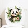 WAFT YEARN Super Cute Panda Toilet Seat Lid Cover Decals