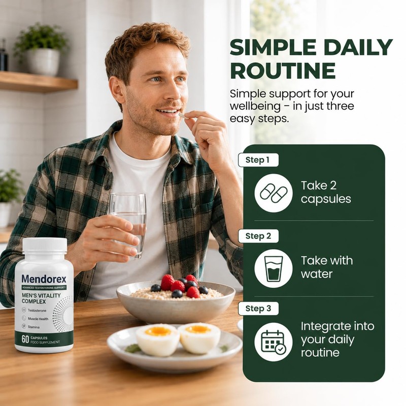Mendorex Capsules Advanced Men’s Formula – Energy & Vitality Support