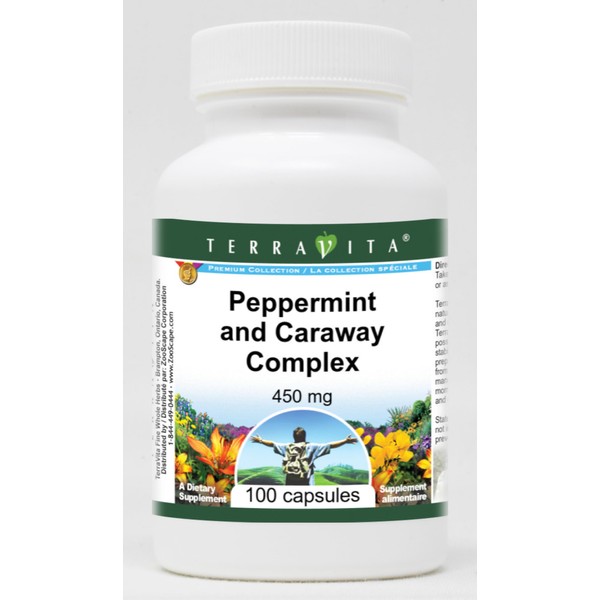 Terravita Peppermint and Caraway Complex - 450 mg (100 Capsules,