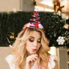 Obmyec Light Up Christmas Headband Christmas Head Bopper with LED