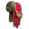 Winter Trapper Hat for Men Women 100% Real Rabbit Fur