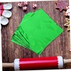 FUNOMOCYA 100pcs Aluminum Foil Wrapping 20x20cm Candy Wrapper Tin Foil