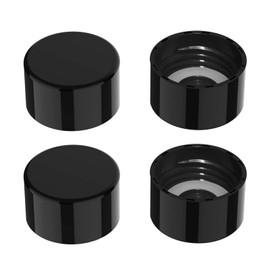 Mycket Soda Water Bottle Caps, 4 Packs Soda Carbonating Bottles Caps Compatible with Most Soda Machine Bottle（Black）