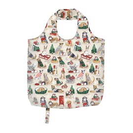 Ulster Weavers - Christmas Foldable Shopping Bag (42 x 46cm) - Dog Shopping Bag - Eco-Friendly - Polyester Tote Bag for Grocery Shopping - Christmas Themed - Reuseable Shopping Bag - Dog Lovers Gifts
