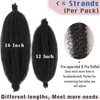 Pre Separated Springy Afro Twist Hair 16 Inch 3 Packs
