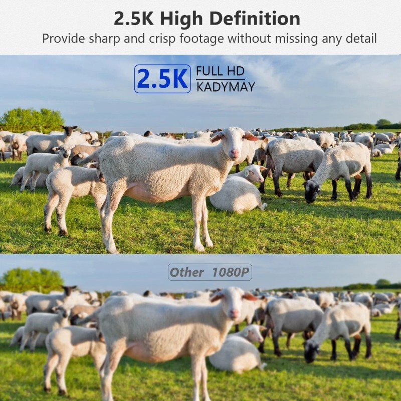 Xega 2K 4G LTE Cellular Security Camera with Built-in Sim