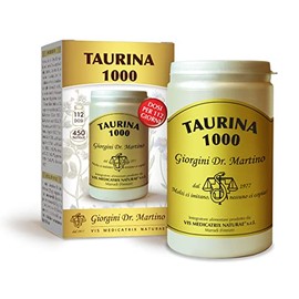 Dr Giorgini TAURINA 1000 pastiglie - 180 g (integratore di taurina, 1000 mg per dose giornaliera, scorte per 112 giorni)