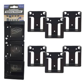 StealthMounts Battery Holder Compatible with Kobalt 24V (6 Pack) - Black | StealthMounts Battery Mounts | Made in the UK