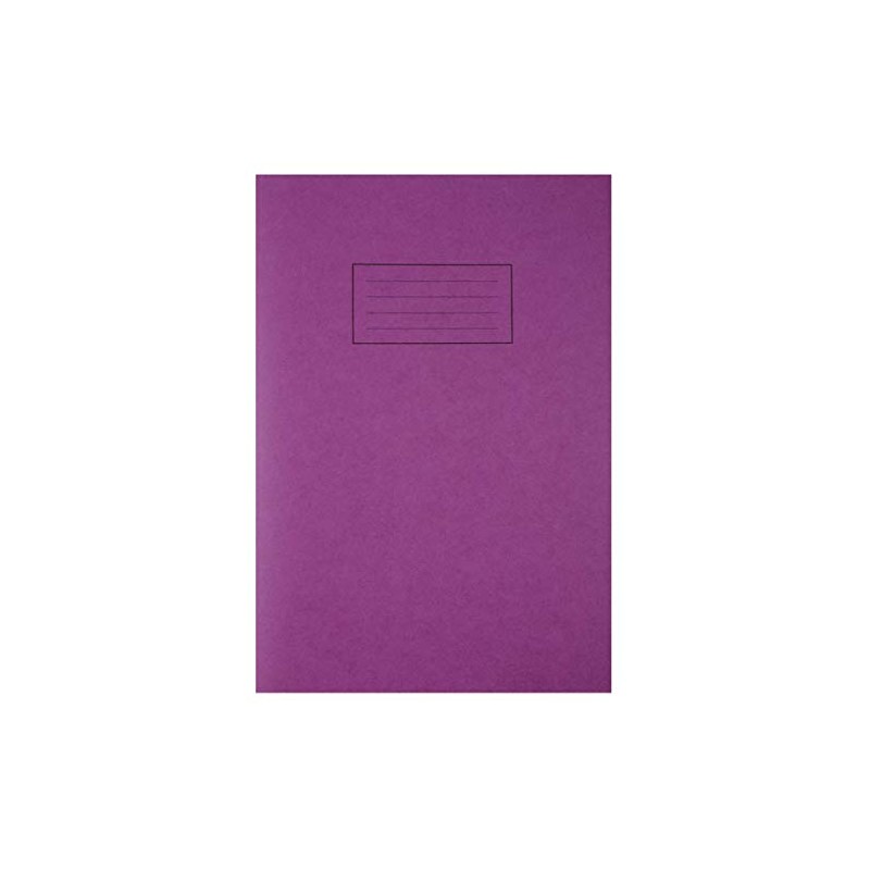 Silvine Exercise Book A4 Feint And Margin Purple
