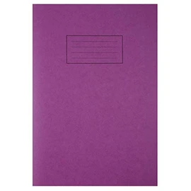 Silvine Exercise Book A4 Feint And Margin Purple