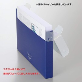 LIHIT LAB A6024-11 Documents File Case Congress Case A4 CUBE FIZZ Navy Opaque