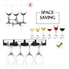 Jbikao Wine Glass Rack - Under Cabinet Stemware Wine Glass