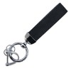 Kirakira Punpummaru Leather Key Chain Silver D-Ring Key Strap for