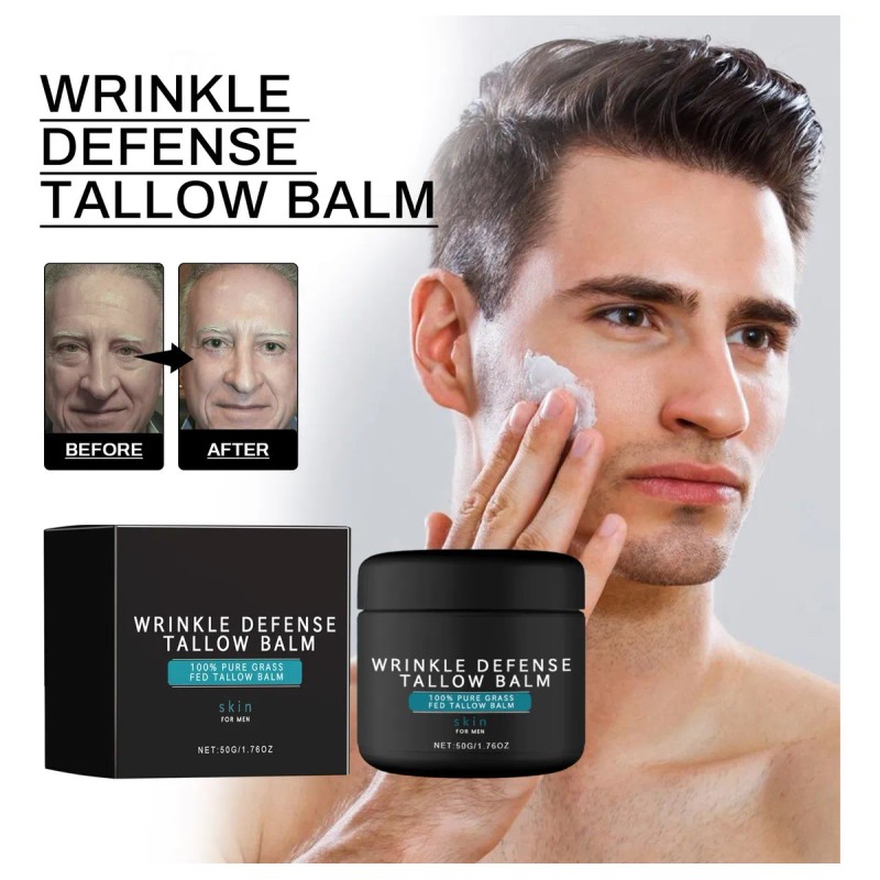 Crema Facial De Sebo Para Hombre E Wrinkle Tallow Balm