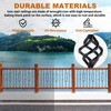 Zwinz 10 Pack Wrought Iron Balusters, 44" Metal Stair Spindles