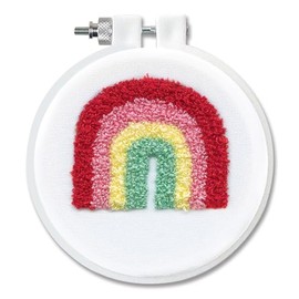 Design Works Crafts Inc. Rainbow Punch Needle Kit, White