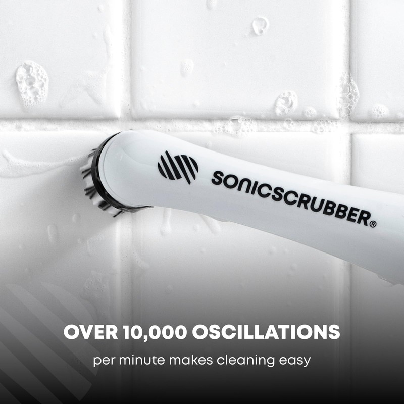 SonicScrubber Household Cleaning Brush - Electric Scrubbing Brush - Home,